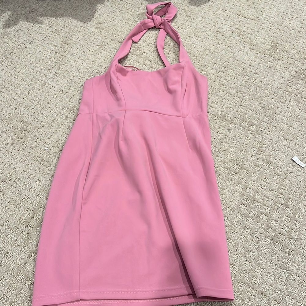 Hello Molly pink halter dress